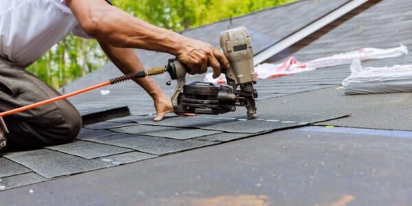 In,Addition,To,Using,An,Air,Pneumatic,Nail,Gun,,Roofer